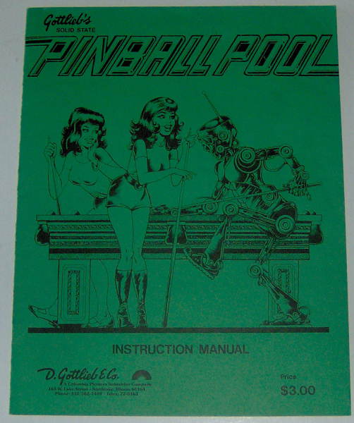 (image for) Gottlieb Pinball Pool Instruction Manual